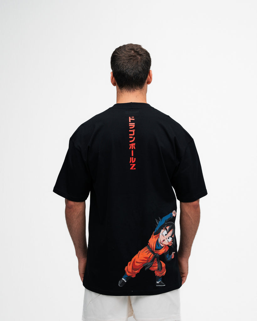 Camiseta Oversized Dragon Ball Z Goten Preto