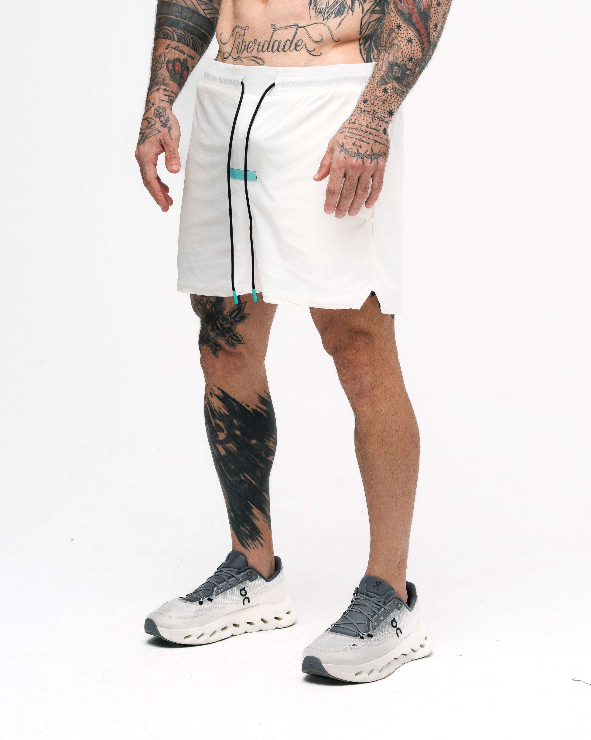 Shorts de Tactel Mith Aesthetics Off White
