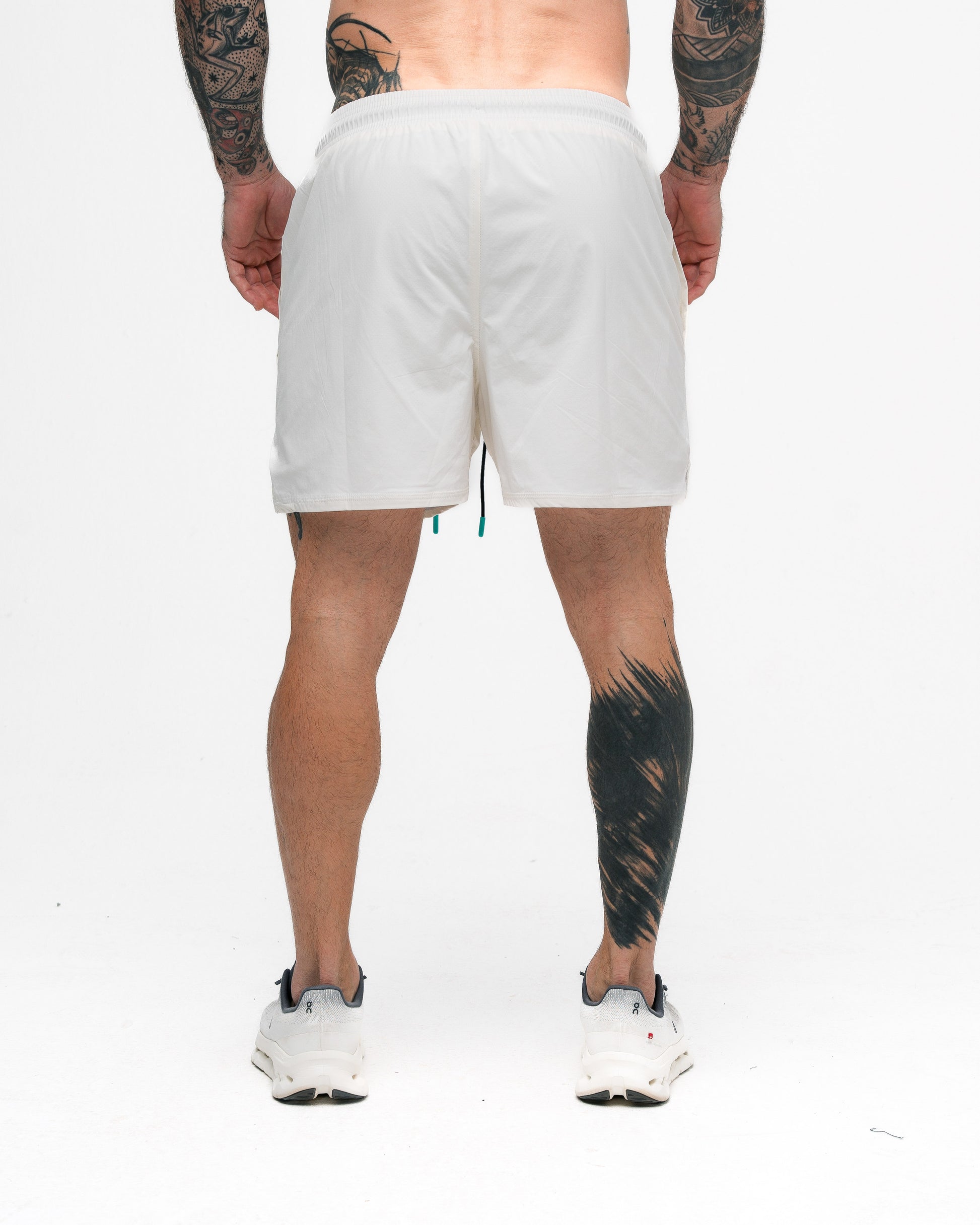 Shorts de Tactel Mith Aesthetics Off White