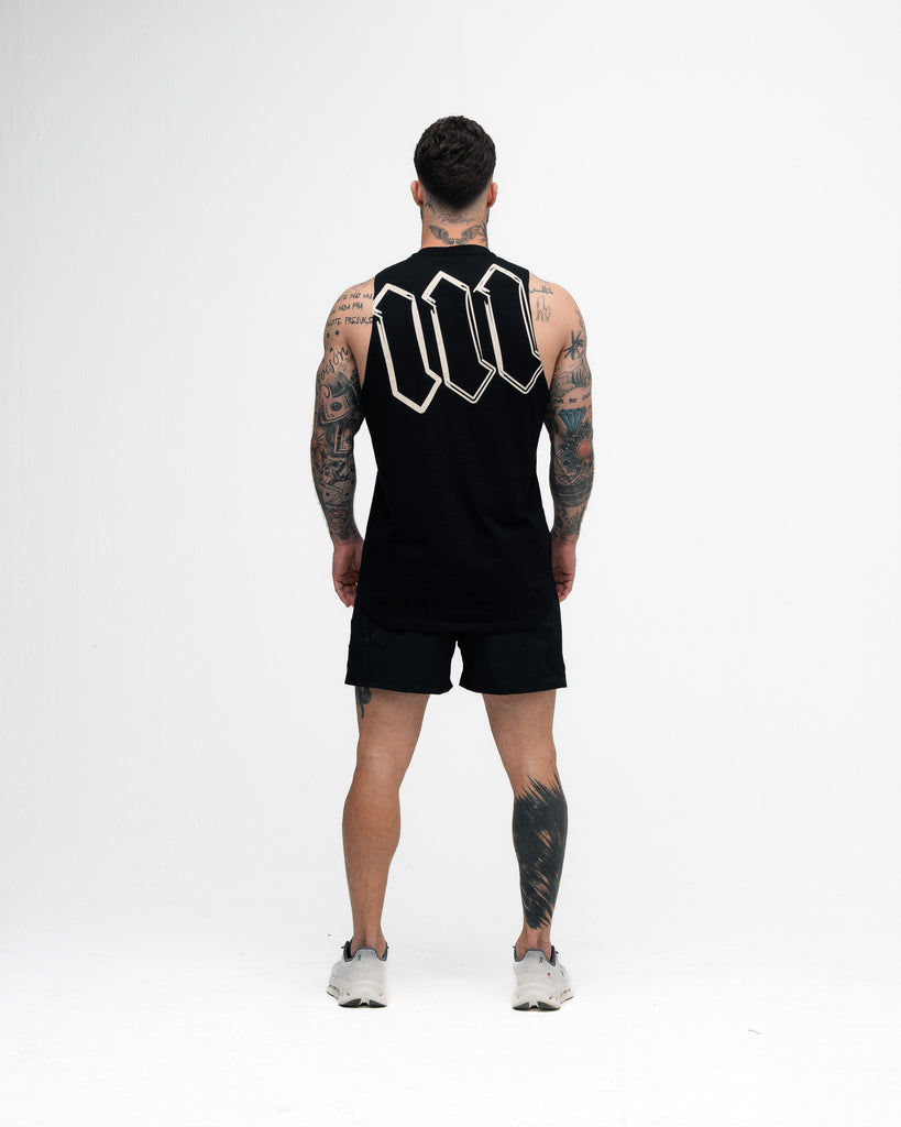 Regata Cut Off Mith Nation Doodle Preto