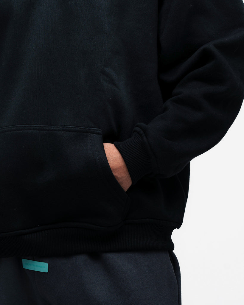 Blusa de Moletom Oversized Mith Aesthetics Preto