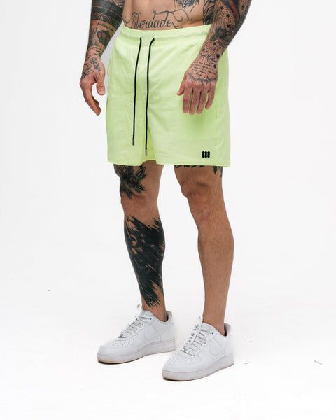 Shorts Curto de Tactel Mith Nation Neon Yellow