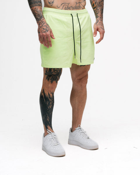 Shorts Curto de Tactel Mith Nation Neon Yellow