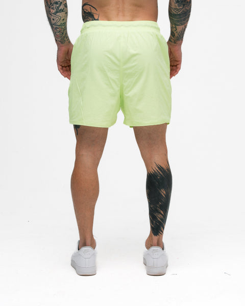 Shorts Curto de Tactel Mith Nation Neon Yellow