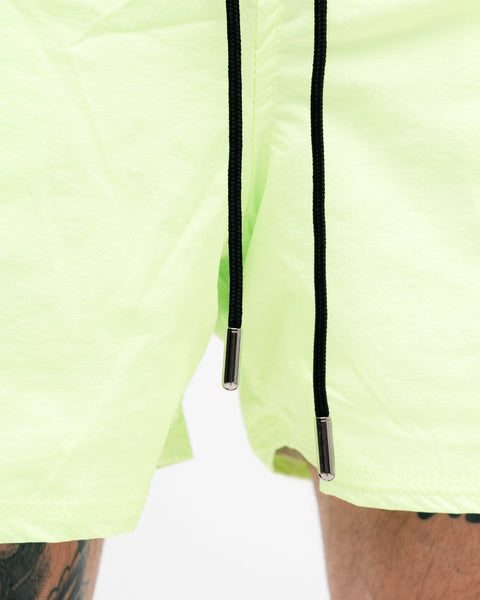Shorts Curto de Tactel Mith Nation Neon Yellow