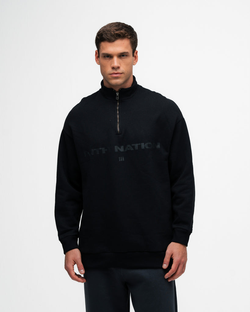 Blusa De Moletom Mith Nation Preto