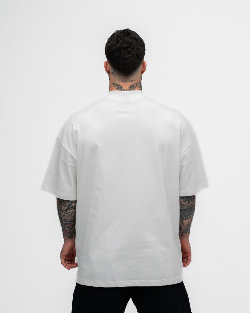 Camiseta Oversized Hazy Mith Aesthetics Off White