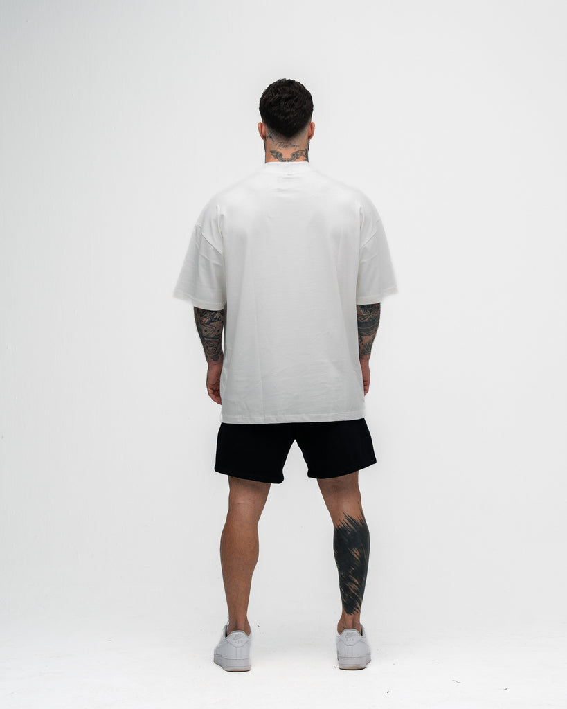 Camiseta Oversized Hazy Mith Aesthetics Off White