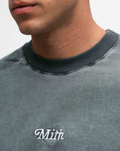 Camiseta Box Estonada Mith Cinza