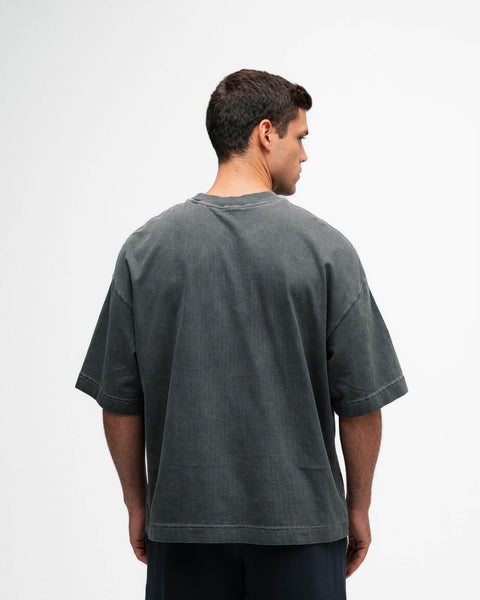 Camiseta Box Estonada Mith Cinza