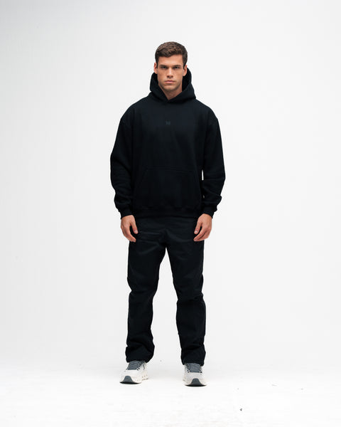 Blusa de Moletom Oversized Capuz Mith Nation Preto