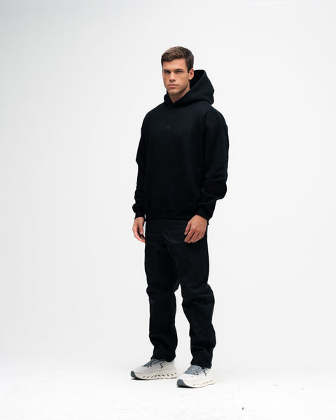 Blusa de Moletom Oversized Capuz Mith Nation Preto