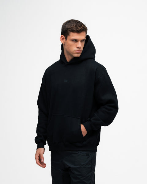 Blusa de Moletom Oversized Capuz Mith Nation Preto