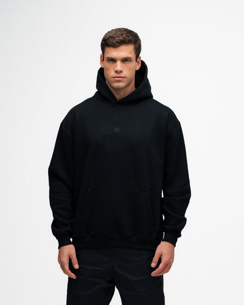 Blusa de Moletom Oversized Capuz Mith Nation Preto