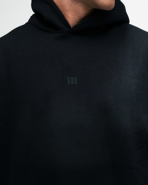 Blusa de Moletom Oversized Capuz Mith Nation Preto