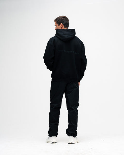 Blusa de Moletom Oversized Capuz Mith Nation Preto