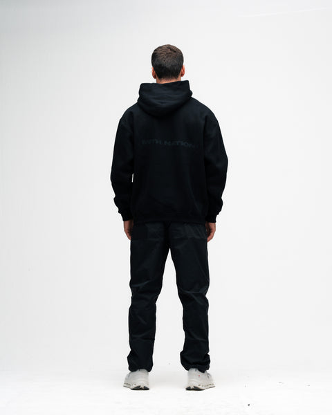 Blusa de Moletom Oversized Capuz Mith Nation Preto