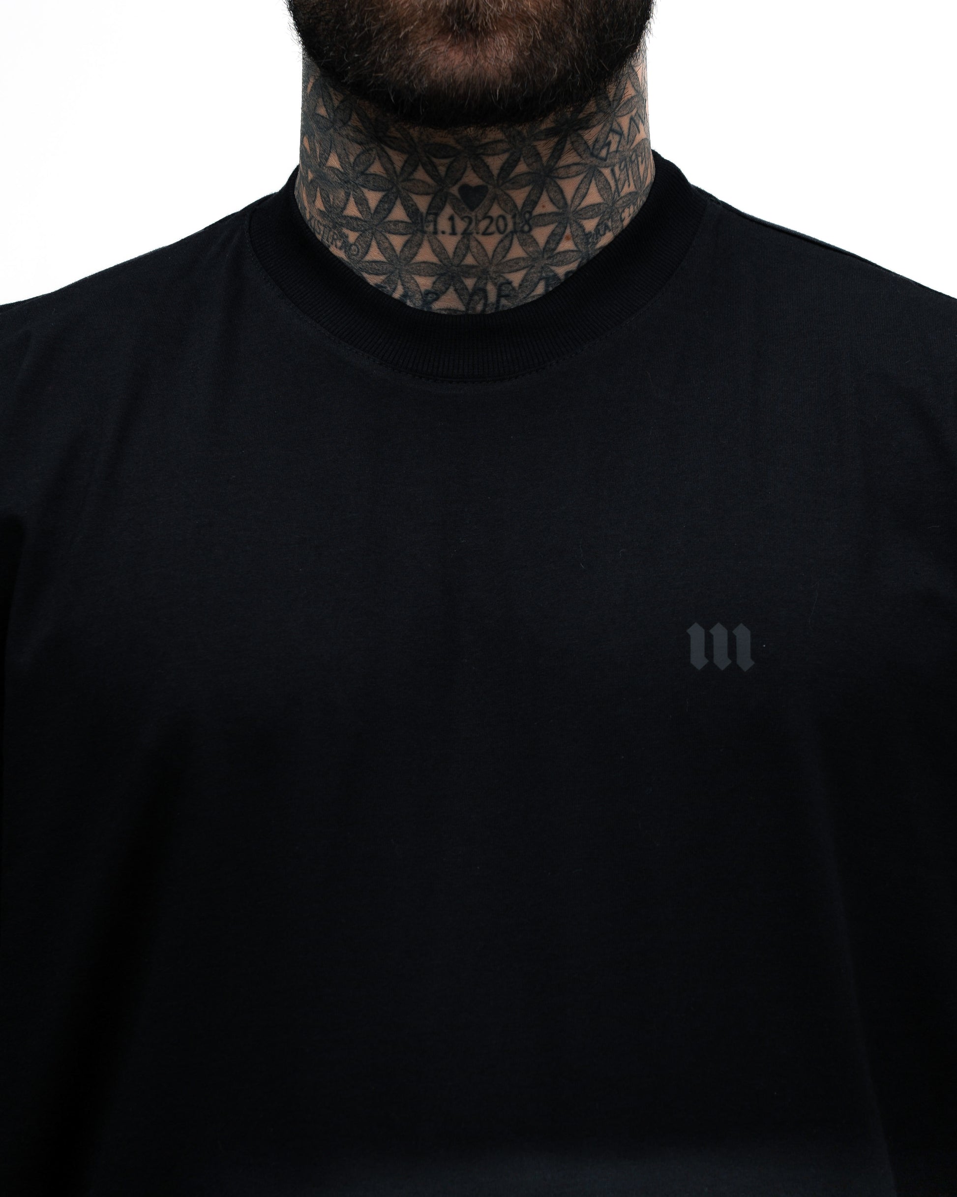 Camiseta Oversized Mith Nation Graphic Doodle Preto