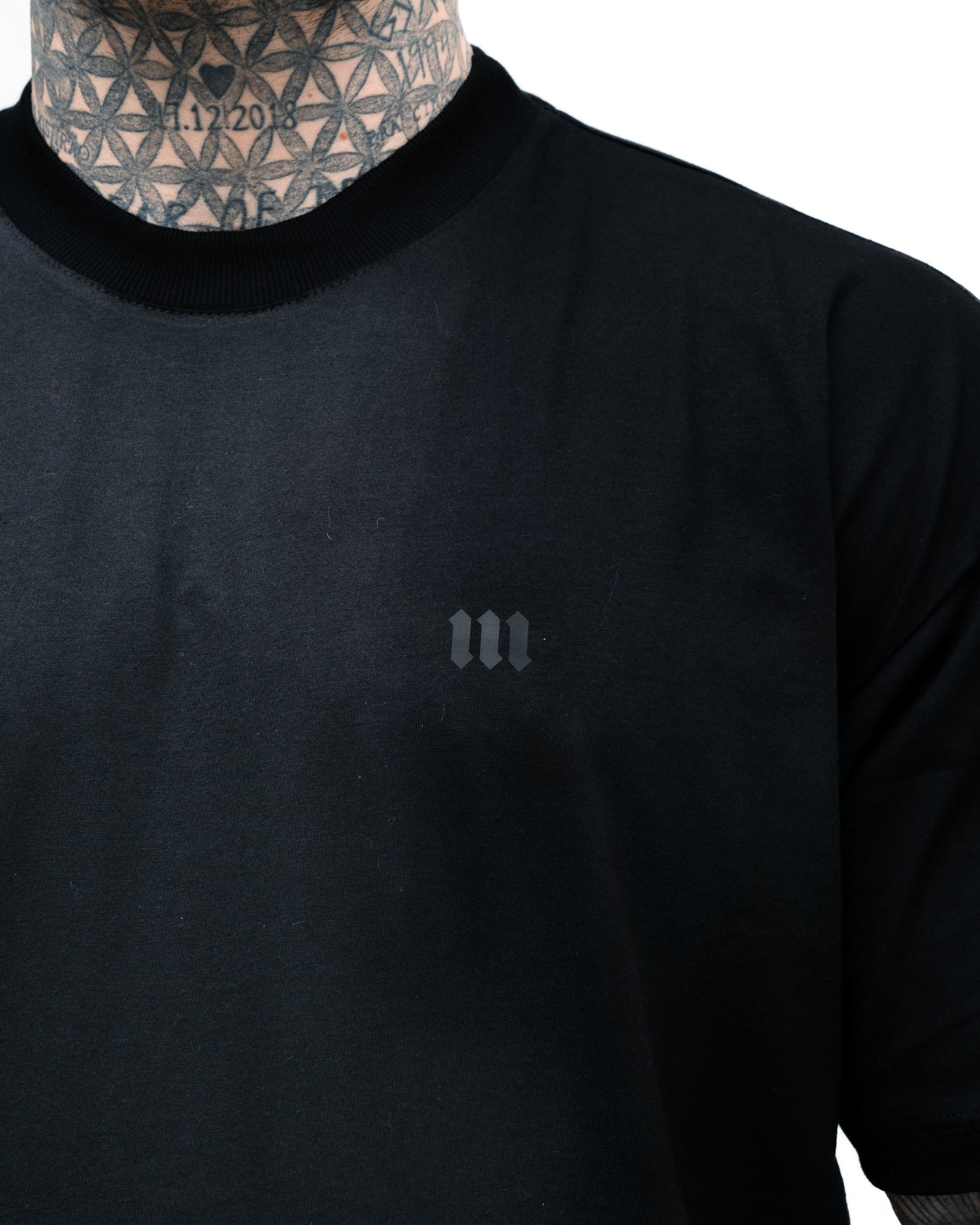 Camiseta Oversized Mith Nation Graphic Doodle Preto