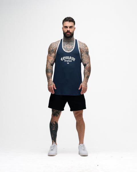 Regata Wide Comam Frutas Logo Marinho