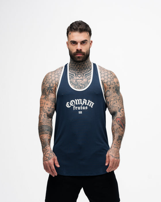 Regata Wide Comam Frutas Logo Marinho