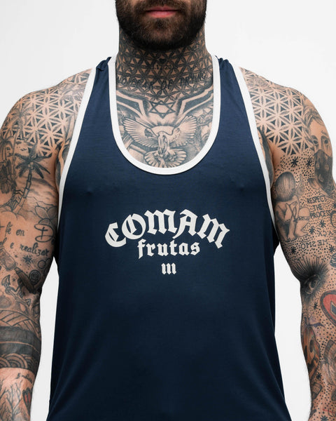 Regata Wide Comam Frutas Logo Marinho