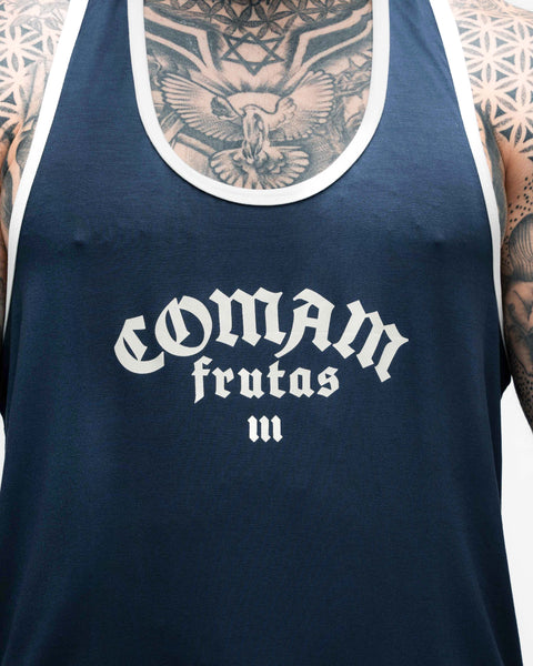 Regata Wide Comam Frutas Logo Marinho