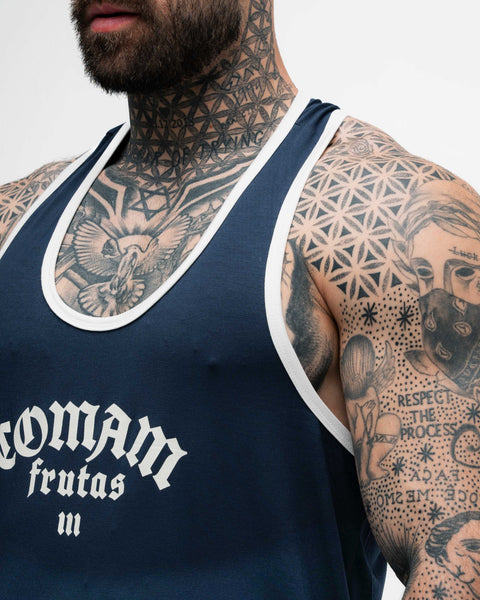 Regata Wide Comam Frutas Logo Marinho