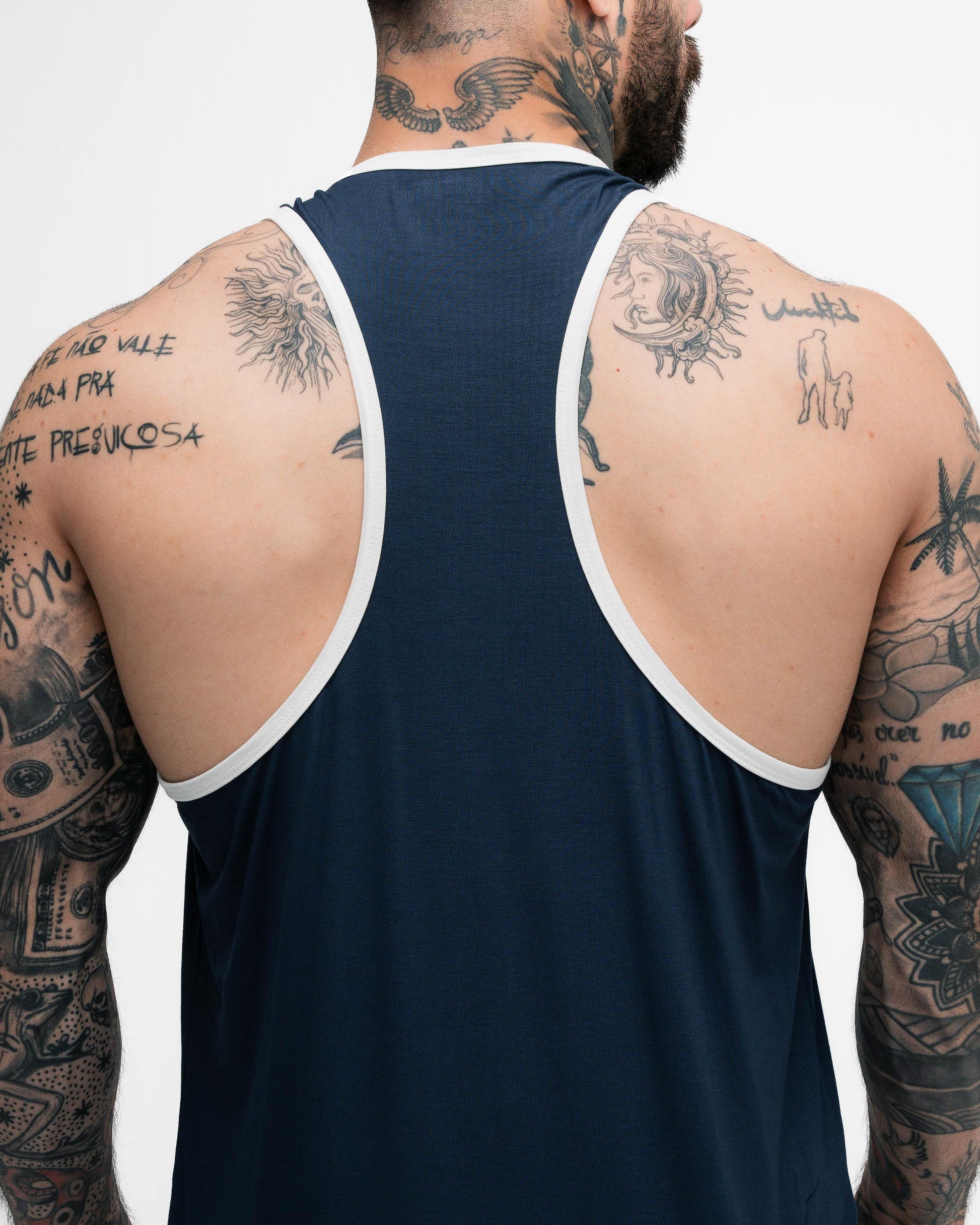 Regata Wide Comam Frutas Logo Marinho