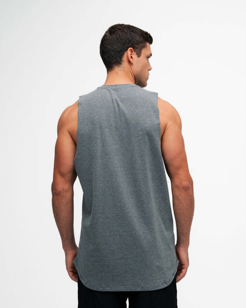 Regata Cut Off Mith Nation Aesthetics or Nothing Cinza Mescla