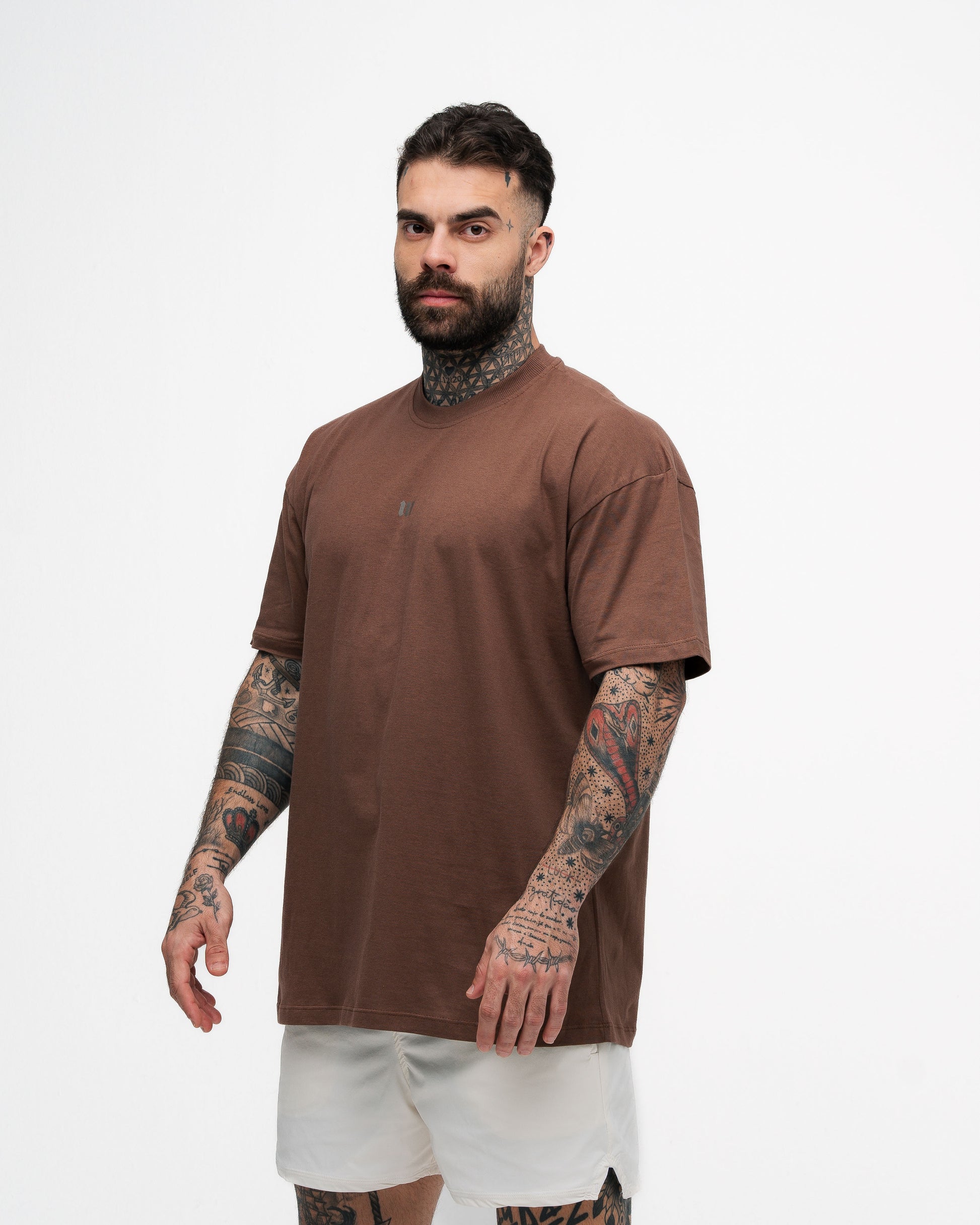 Camiseta Oversized Symbol Dark Brown Mith