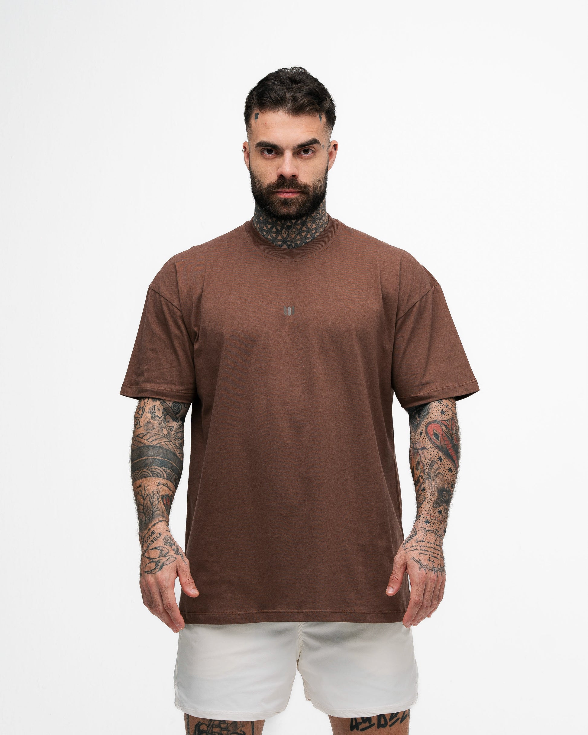 Camiseta Oversized Symbol Dark Brown Mith