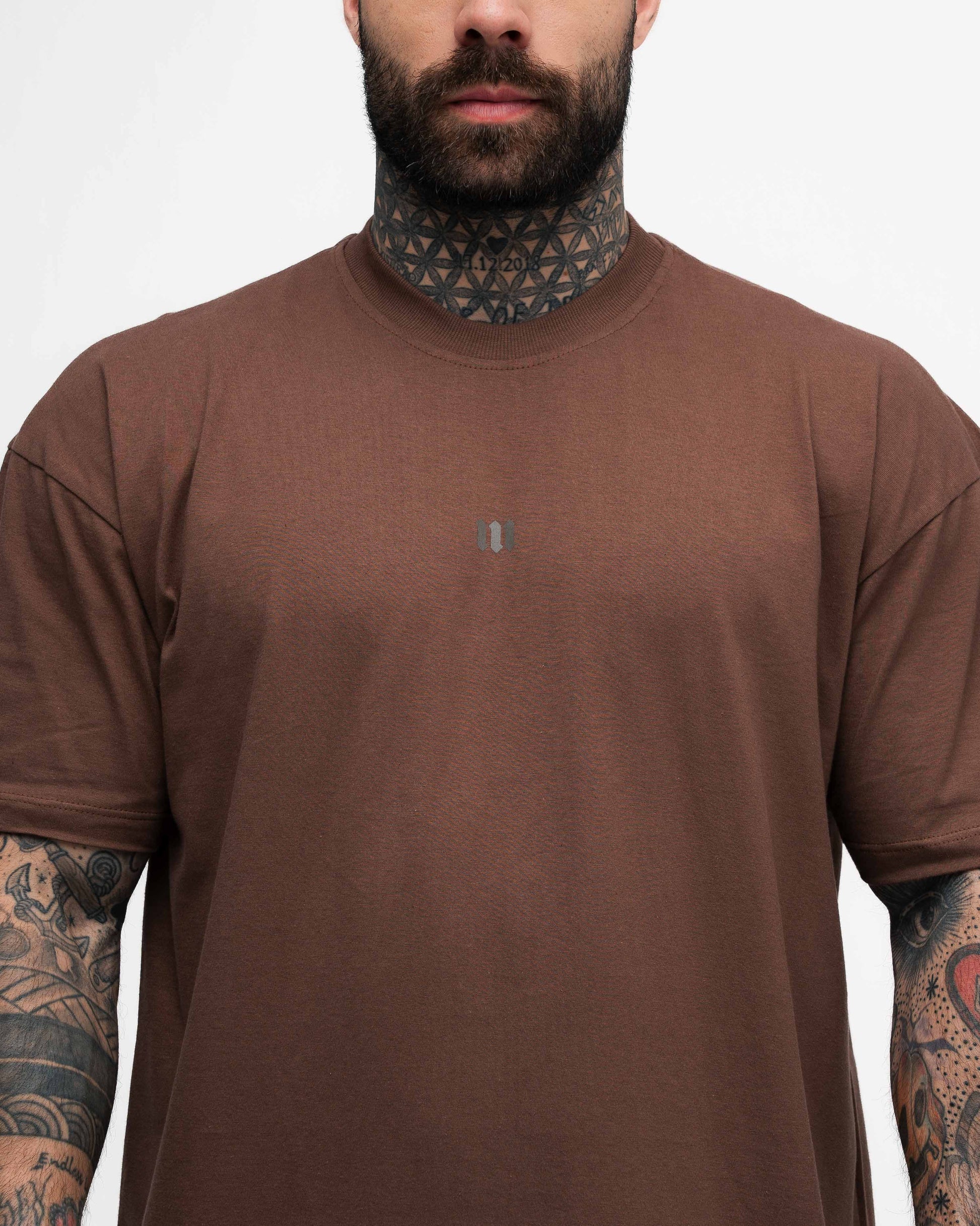 Camiseta Oversized Symbol Dark Brown Mith