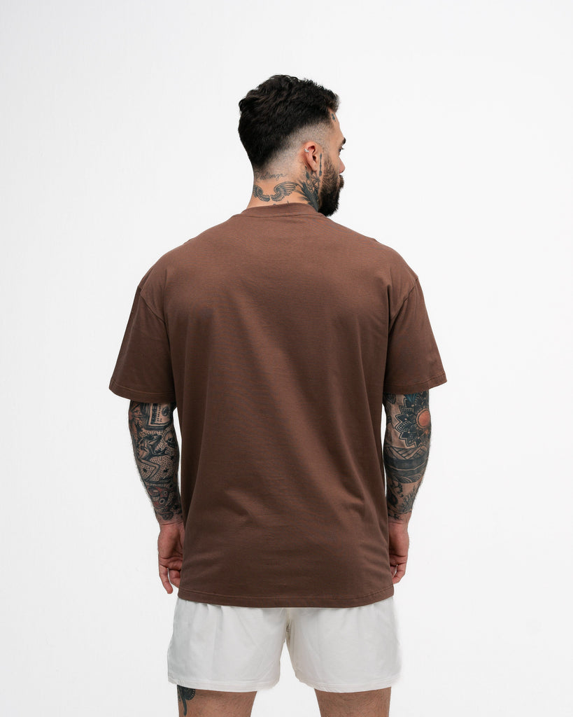 Camiseta Oversized Symbol Dark Brown Mith