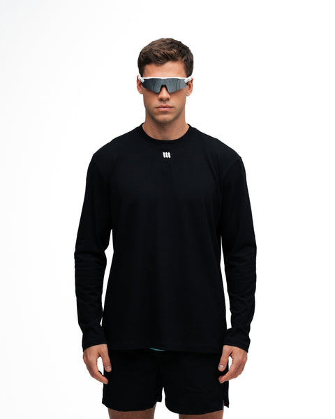 Camiseta Manga Longa Mith Nation Performance Embroidery Preto