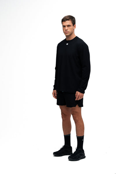 Camiseta Manga Longa Mith Nation Performance Embroidery Preto