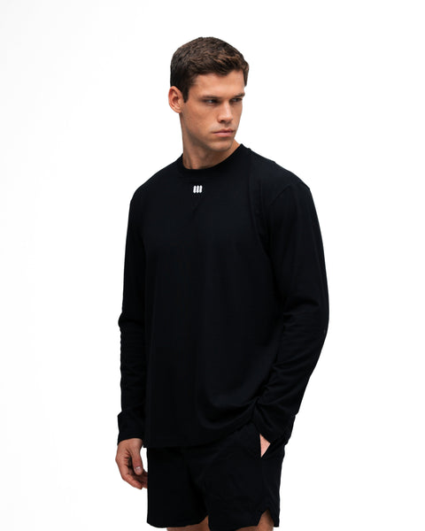 Camiseta Manga Longa Mith Nation Performance Embroidery Preto