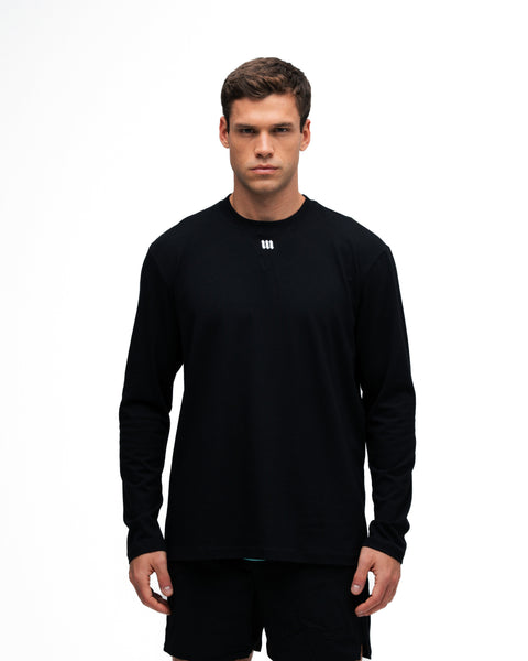 Camiseta Manga Longa Mith Nation Performance Embroidery Preto