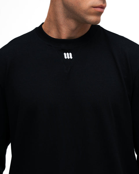 Camiseta Manga Longa Mith Nation Performance Embroidery Preto