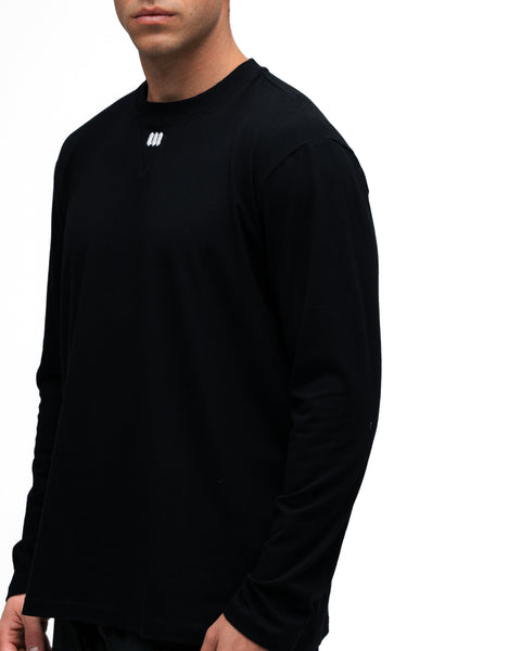 Camiseta Manga Longa Mith Nation Performance Embroidery Preto