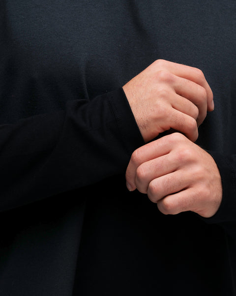 Camiseta Manga Longa Mith Nation Performance Embroidery Preto