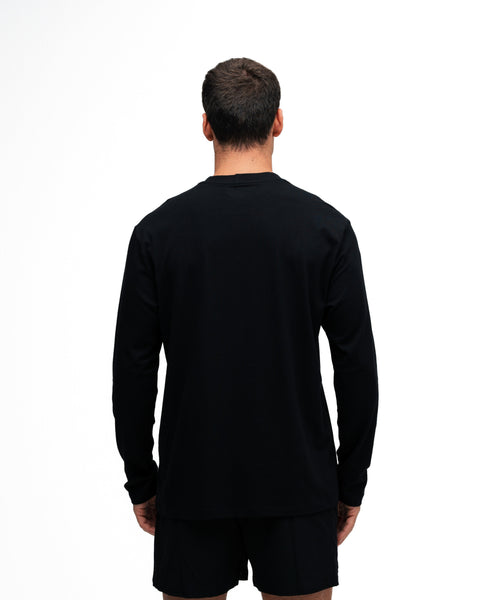 Camiseta Manga Longa Mith Nation Performance Embroidery Preto