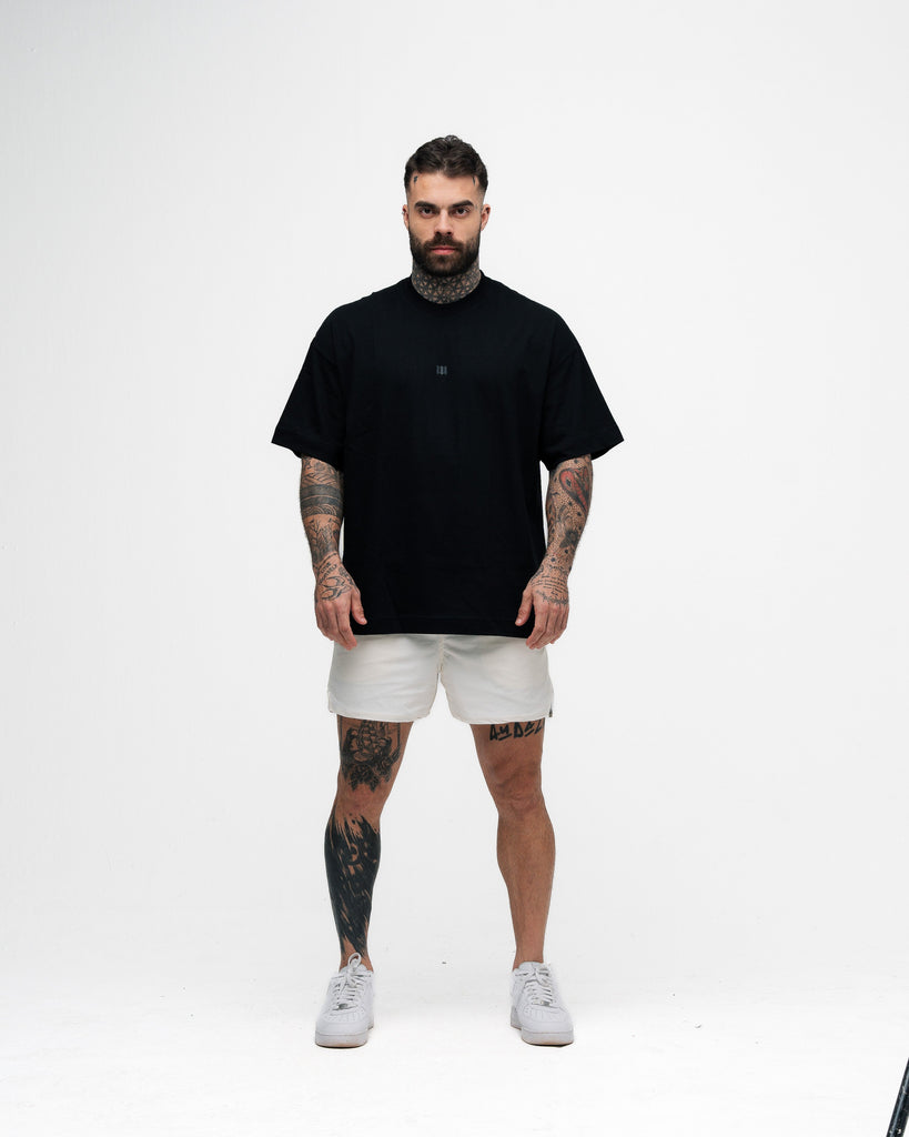 Camiseta Oversized Mith Nation Allways Doodle Preto