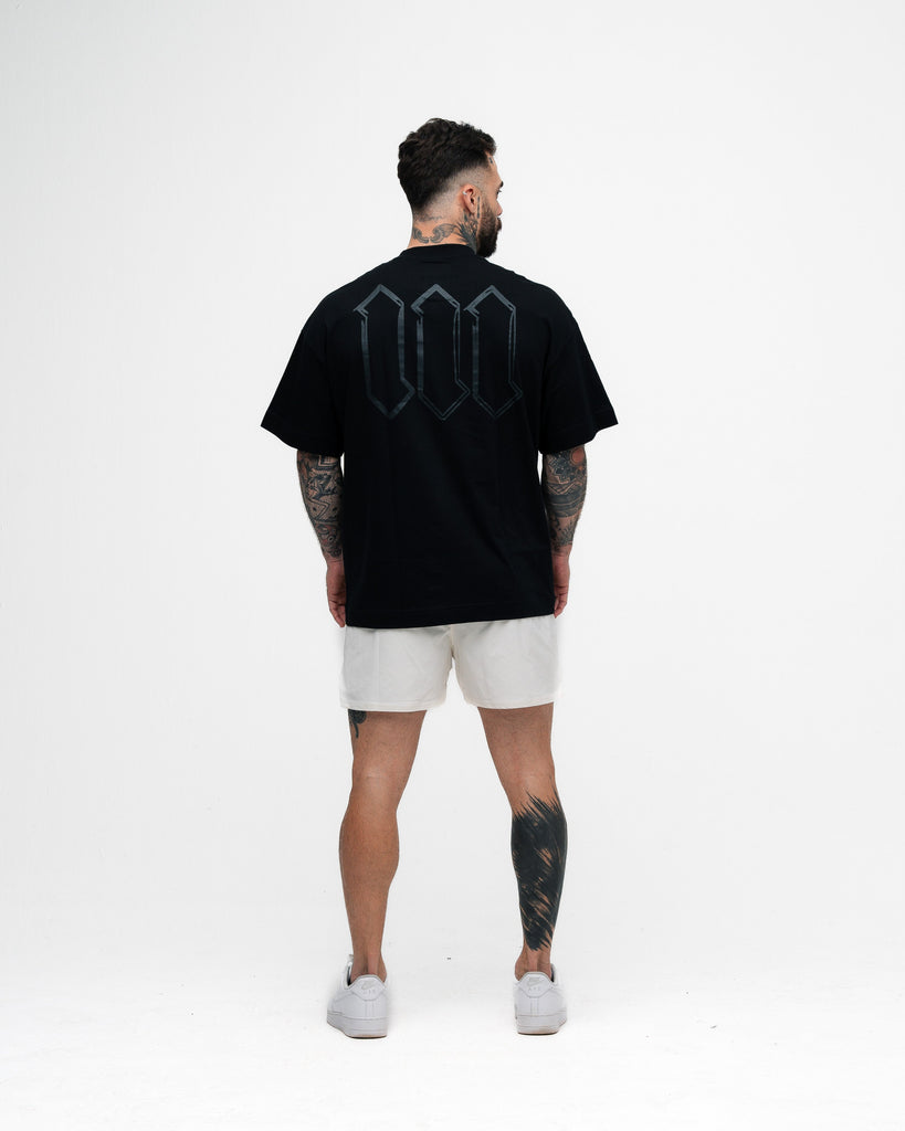 Camiseta Oversized Mith Nation Allways Doodle Preto