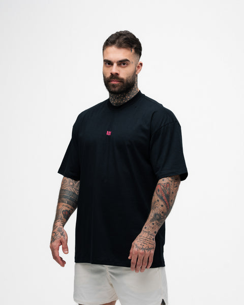 Camiseta Oversized Mith Nation Cubic Preto