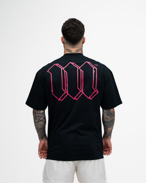 Camiseta Oversized Mith Nation Cubic Preto