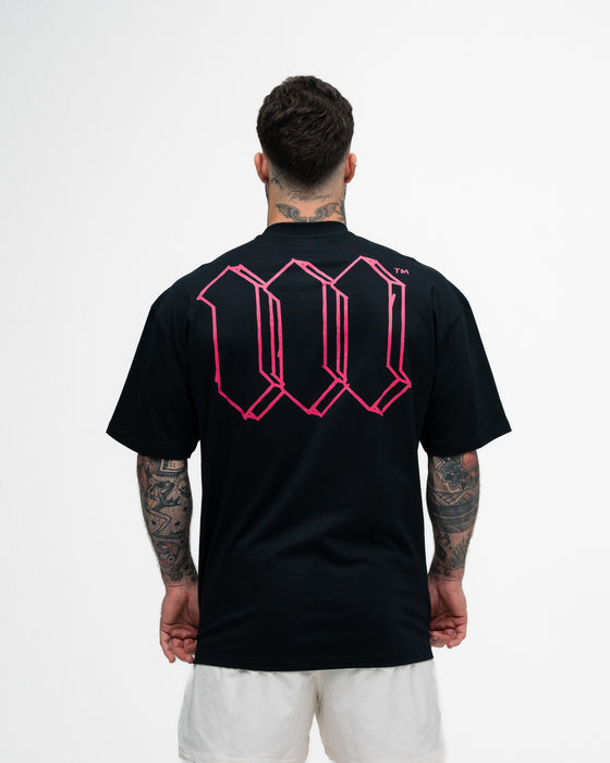 Camiseta Oversized Mith Nation Cubic Preto