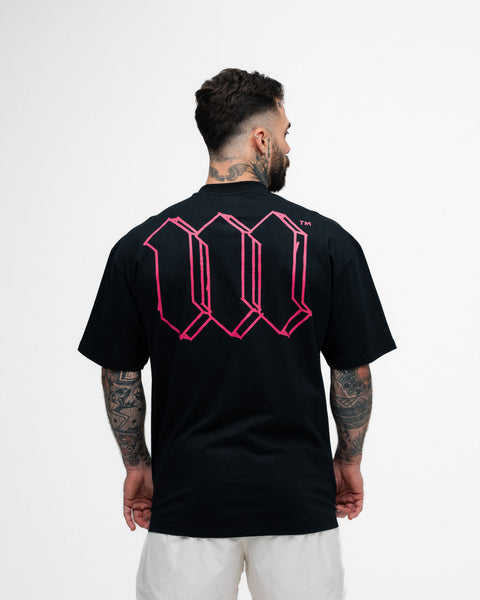 Camiseta Oversized Mith Nation Cubic Preto