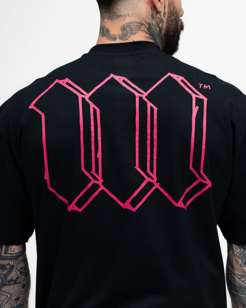 Camiseta Oversized Mith Nation Cubic Preto