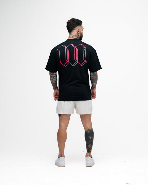 Camiseta Oversized Mith Nation Cubic Preto